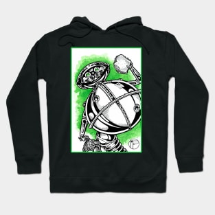 Tik Tok of Oz - Green Outlined Version Hoodie